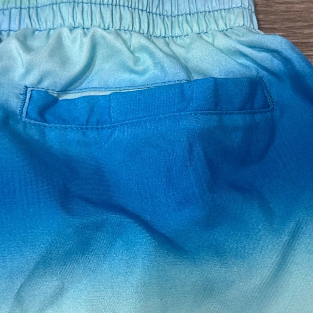 Nike Kids Blue and Green Swim Trunks Size XL